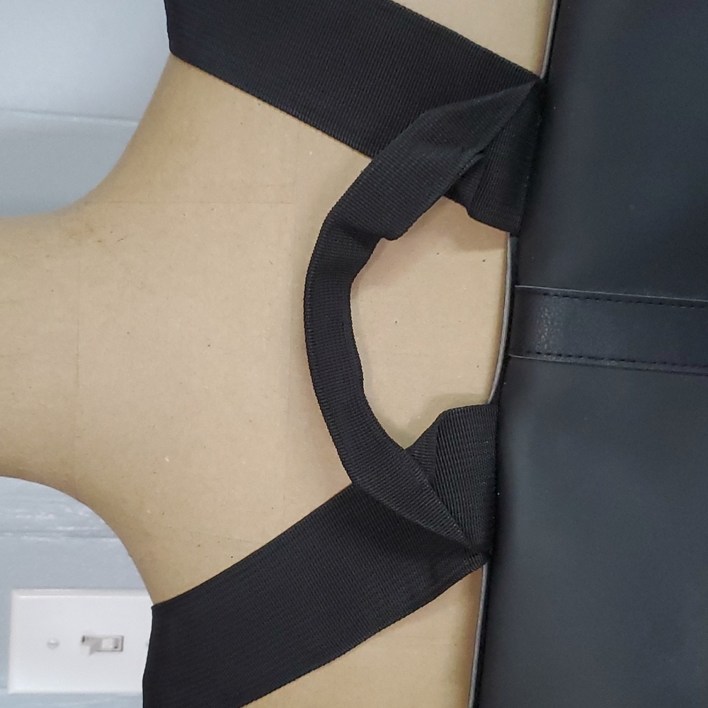 Tanger Black Houndstooth Patterned Backpack - image 5